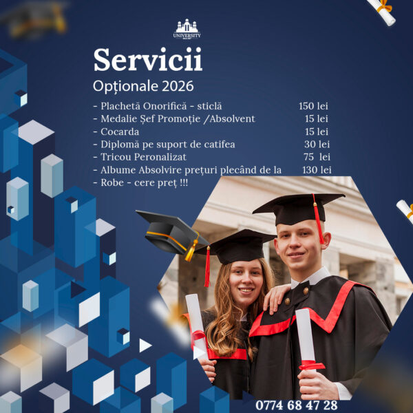 Servicii optionale absolvire 2026
